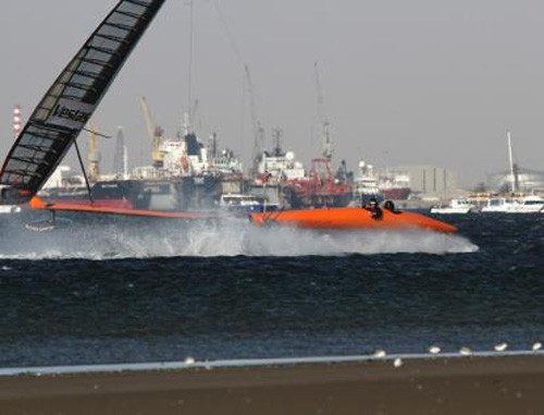 Sailrocket 2 - getting used to 50 knots © Vestas Sailrocket - copyright http://www.sailrocket.com